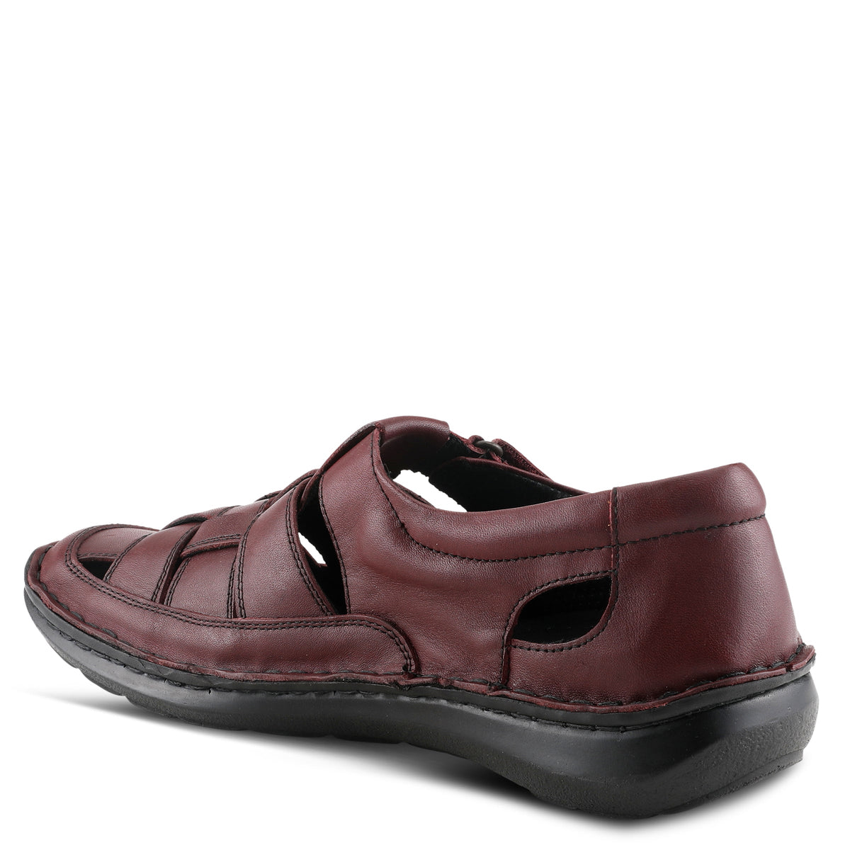 Spring Step SPRING STEP MEN ASPENO CLOSED BACK SANDALS sandal in bordeaux with comfortable everyday design