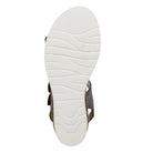 L'Artiste L'Artiste BERYL ANKLE STRAP SANDALS sandal in navy multi with handcrafted leather design