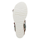 L'Artiste L'Artiste BERYL ANKLE STRAP SANDALS sandal in red multi with handcrafted leather design