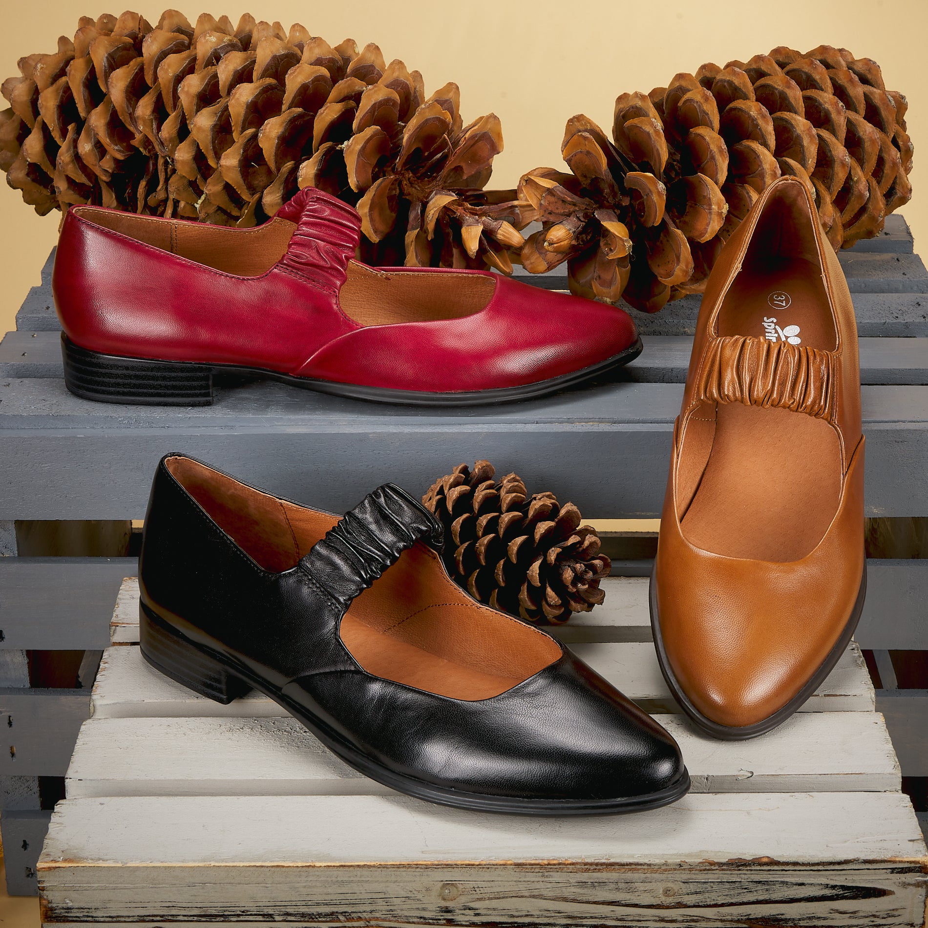 Spring Step Spring Step BIENVILLE Shoes shoe in black with comfortable everyday design