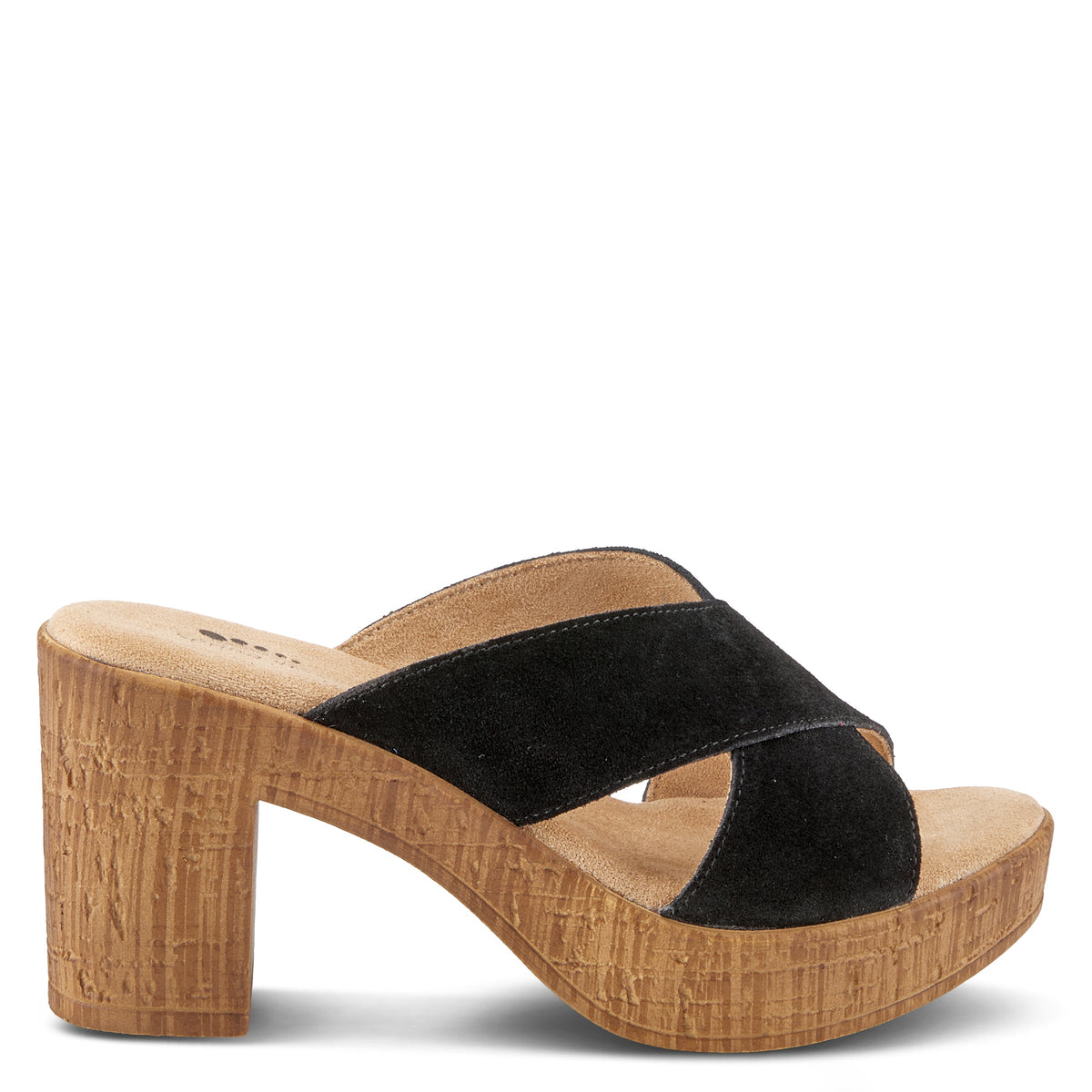 Spring Step SPRING STEP BLANCHAR SANDALS sandal in black suede with comfortable everyday design