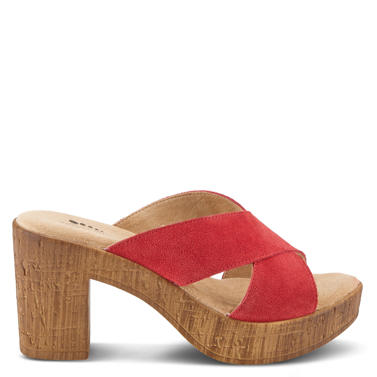 Spring Step SPRING STEP BLANCHAR SANDALS sandal in red suede with comfortable everyday design