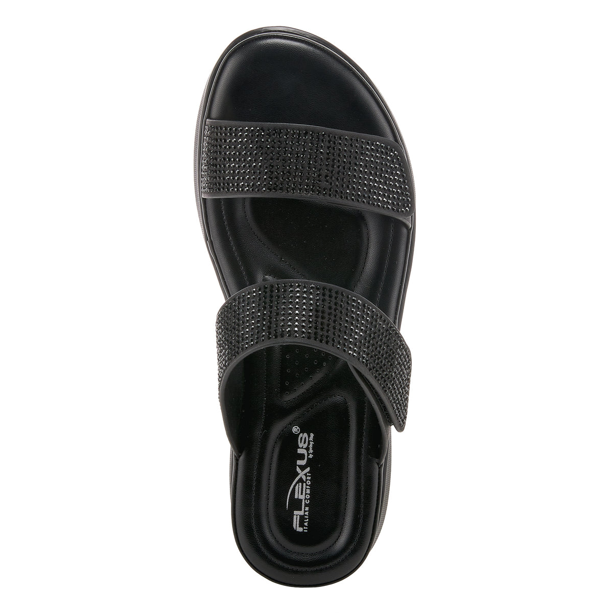 Flexus FLEXUS BLING SLIDE SANDALS sandal in soft gold with flexible sole