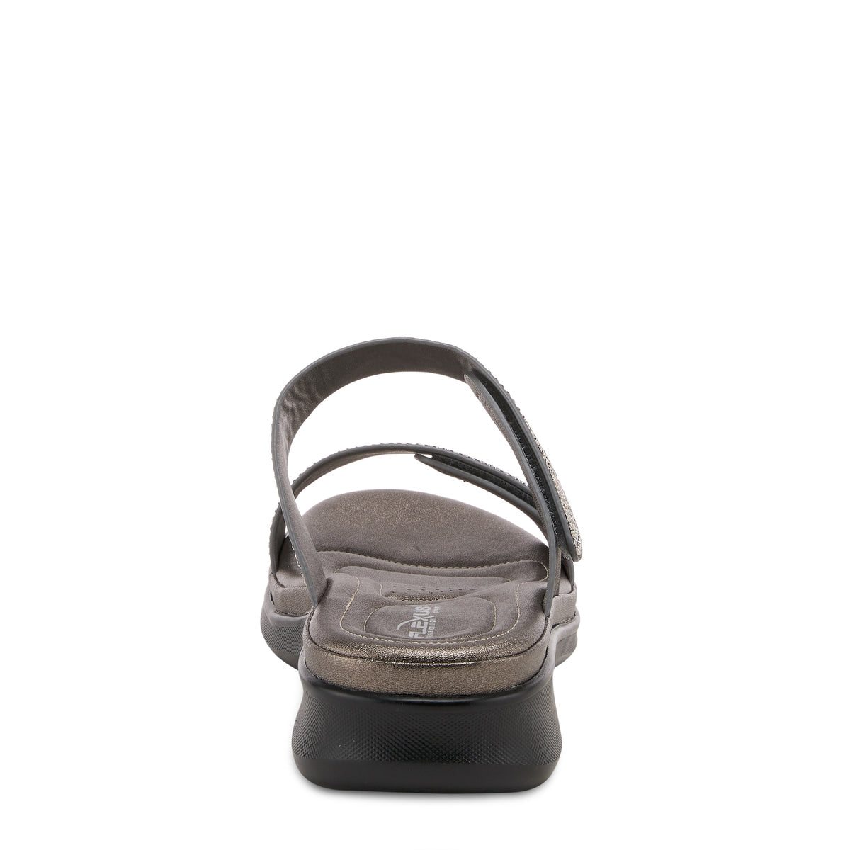 Flexus FLEXUS BLING SLIDE SANDALS sandal in pewter with flexible sole