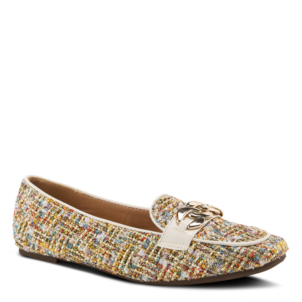 Patrizia PATRIZIA BOUCLE LOAFERS fashion shoe in gold multi with stylish fashion design
