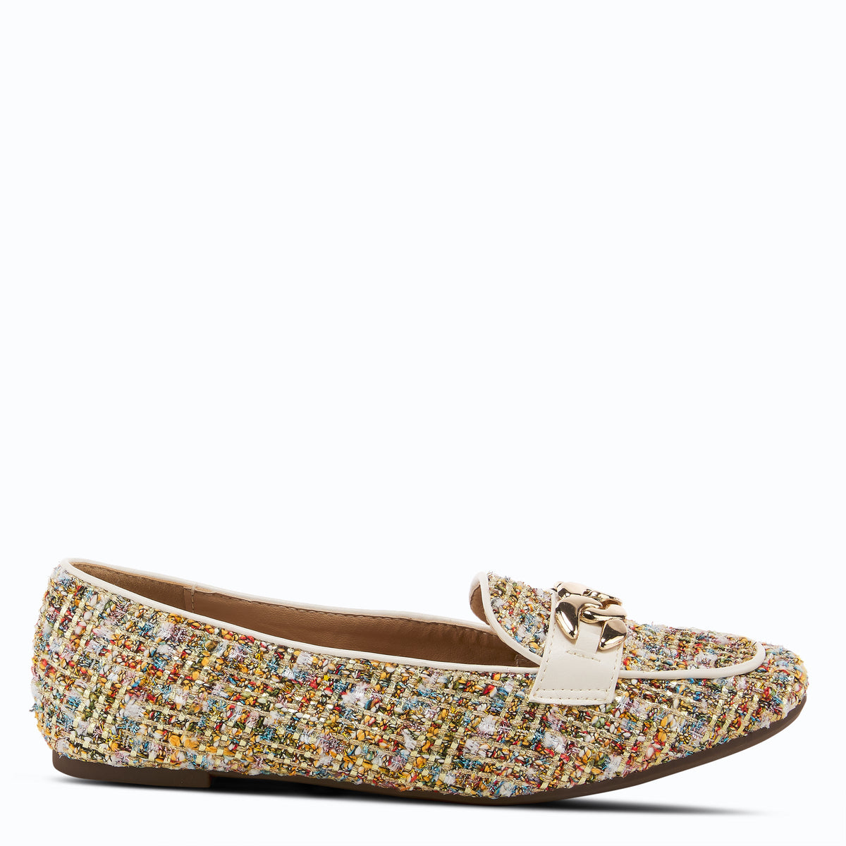 Patrizia PATRIZIA BOUCLE LOAFERS fashion shoe in gold multi with stylish fashion design