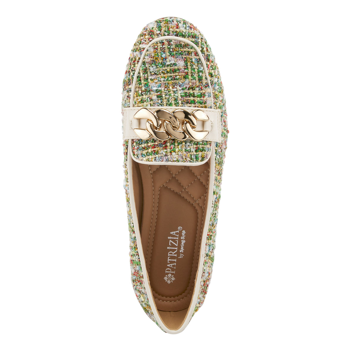 Patrizia PATRIZIA BOUCLE LOAFERS fashion shoe in green multi with stylish fashion design
