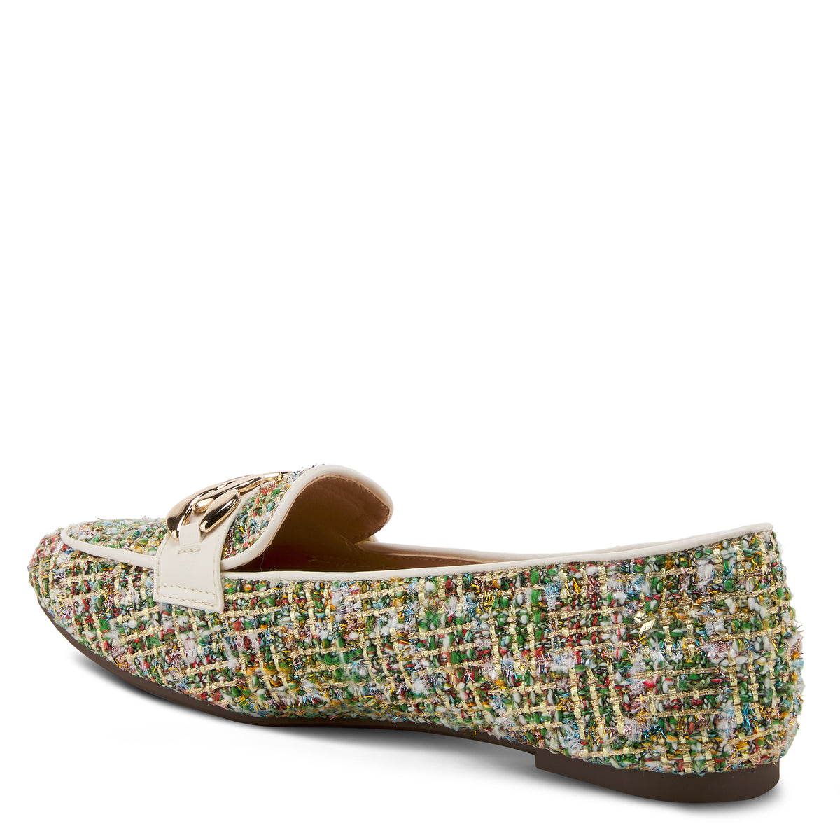 Patrizia PATRIZIA BOUCLE LOAFERS fashion shoe in green multi with stylish fashion design