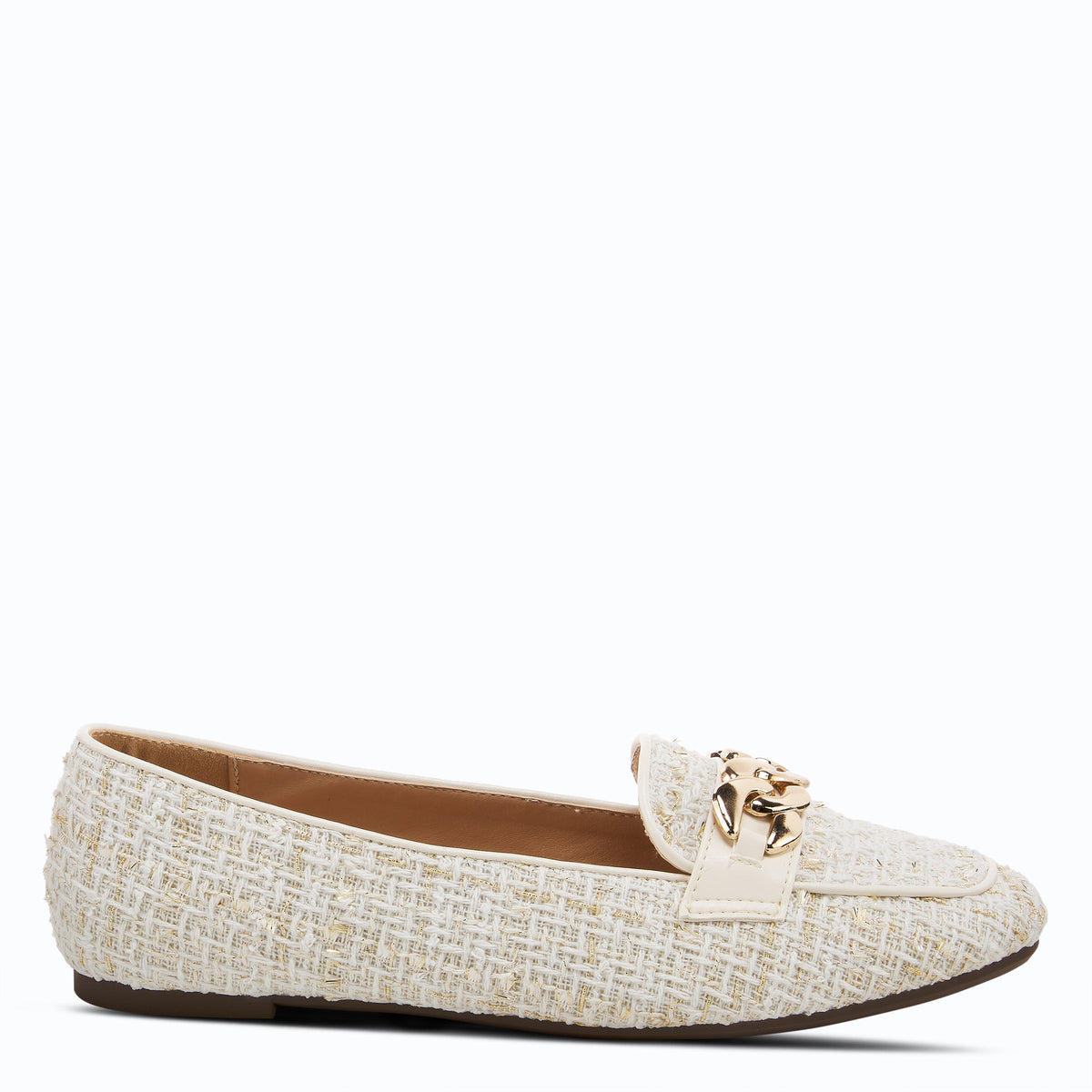 Patrizia PATRIZIA BOUCLE LOAFERS fashion shoe in off white with stylish fashion design