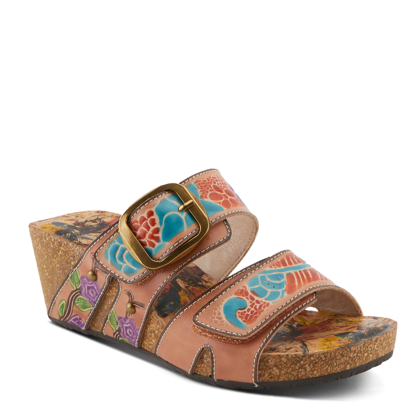 L'Artiste Spring Step 36 5.5 heeled Sandals shoes calpie gold white bronze