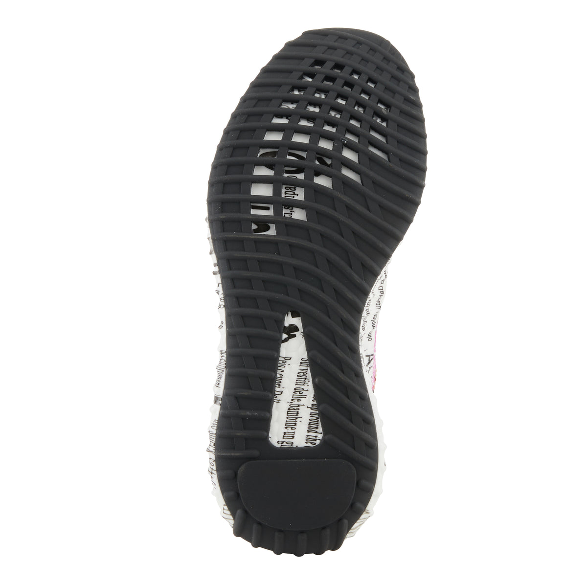 L'Artiste L'ARTISTE CABARET SNEAKERS shoe in pink multi with handcrafted leather design