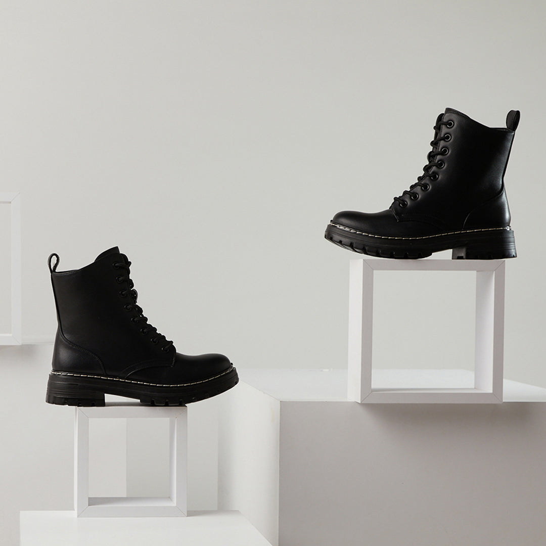 Flexus FLEXUS CALLANT MID CALF BOOTS boot in black with flexible sole