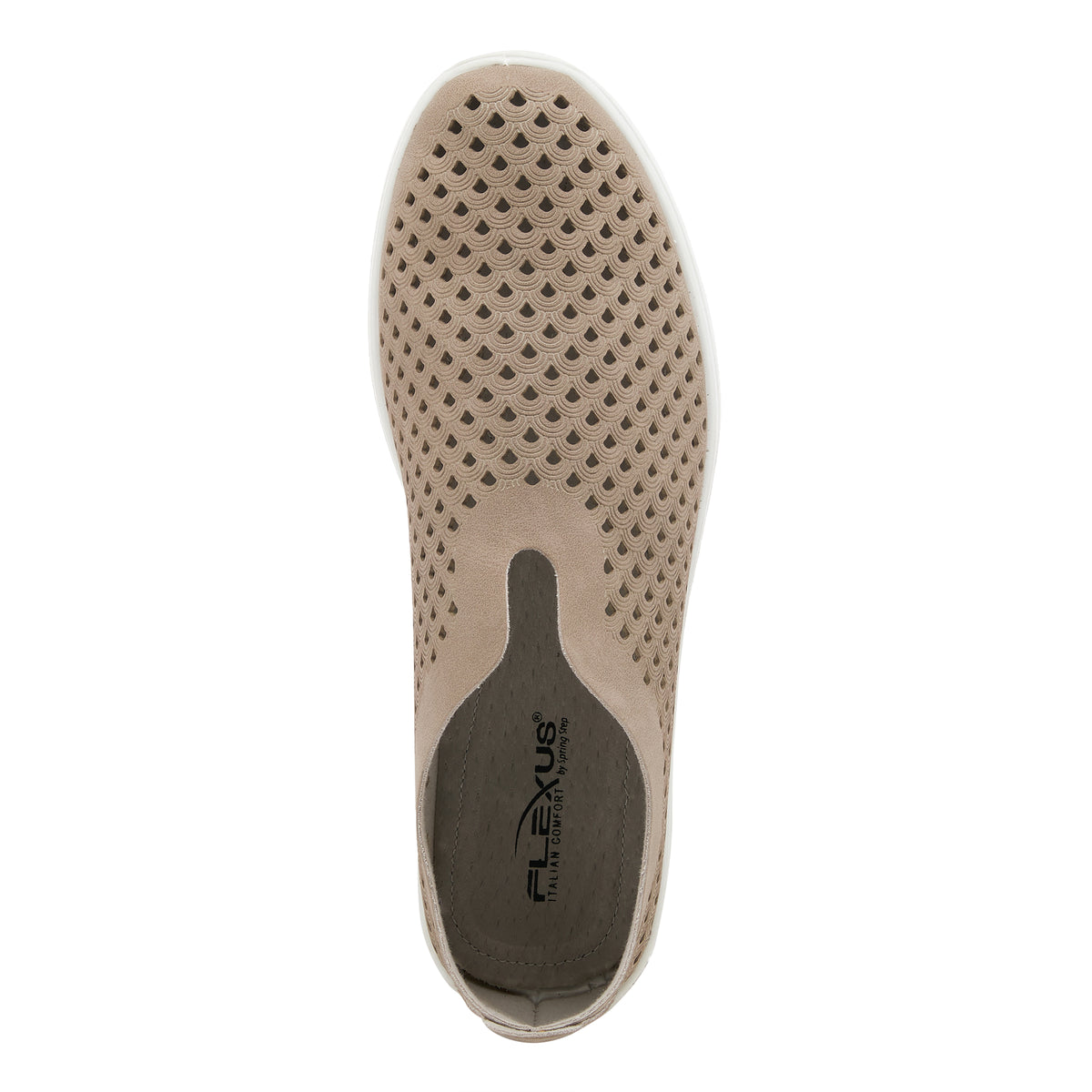 Flexus FLEXUS CENTRICS SLIP-ON SHOE comfort shoe in taupe with flexible sole