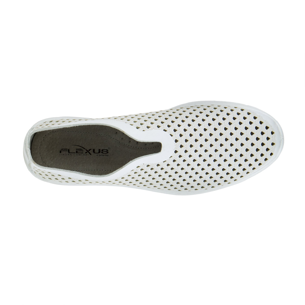 Flexus FLEXUS CENTRICS SLIP-ON SHOE comfort shoe in white with flexible sole