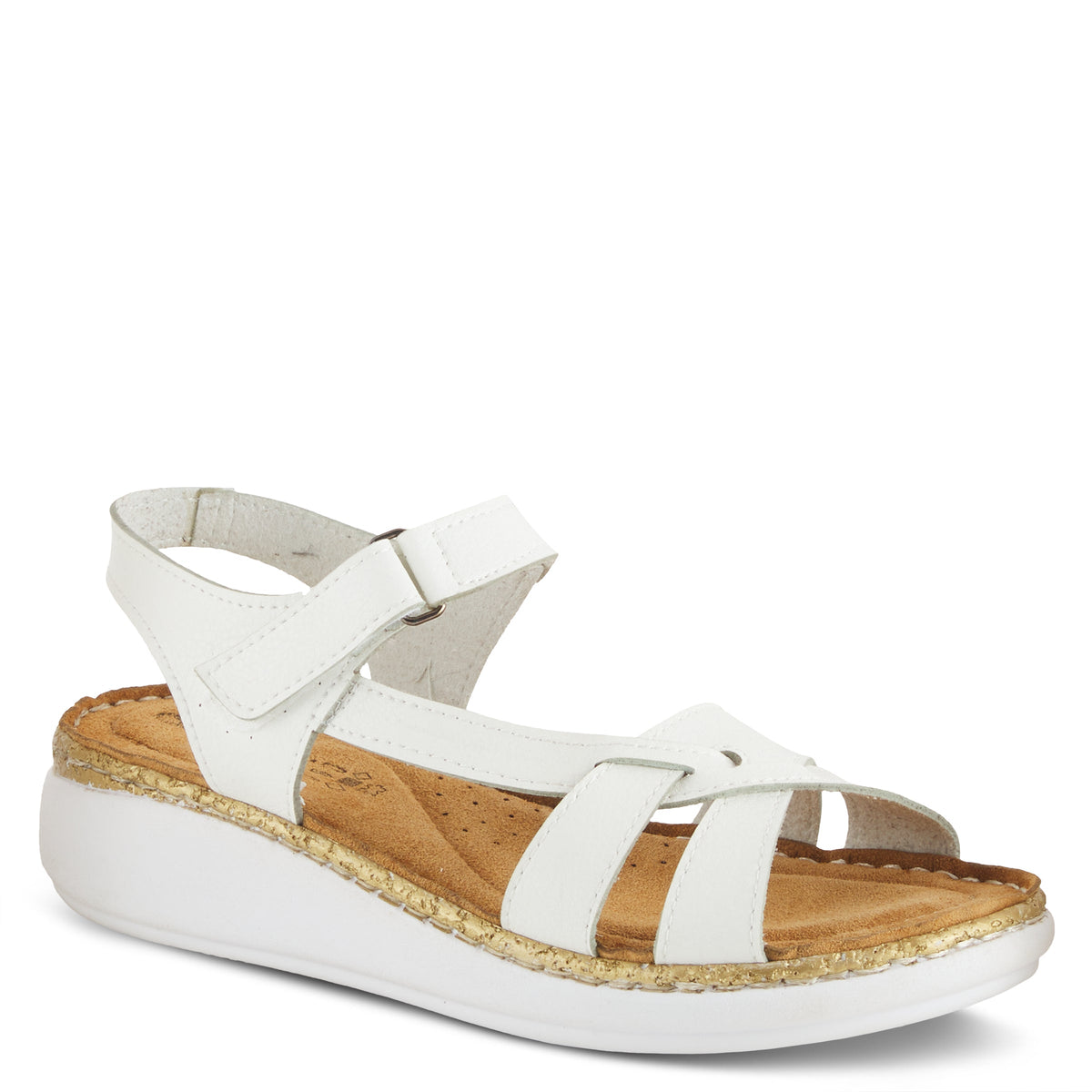 Flexus FLEXUS CHAMBRIA SANDAL sandal in white with flexible sole