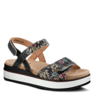 L'Artiste L'ARTISTE CLARA PLATFORM SANDALS sandal in grey multi with handcrafted leather design