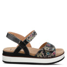 L'Artiste L'ARTISTE CLARA PLATFORM SANDALS sandal in black multi with handcrafted leather design