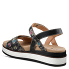 L'Artiste L'ARTISTE CLARA PLATFORM SANDALS sandal in black multi with handcrafted leather design