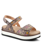 L'Artiste L'ARTISTE CLARA PLATFORM SANDALS sandal in yellow multi with handcrafted leather design