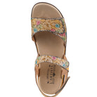 L'Artiste L'ARTISTE CLARA PLATFORM SANDALS sandal in yellow multi with handcrafted leather design