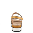 L'Artiste L'ARTISTE CLARA PLATFORM SANDALS sandal in yellow multi with handcrafted leather design