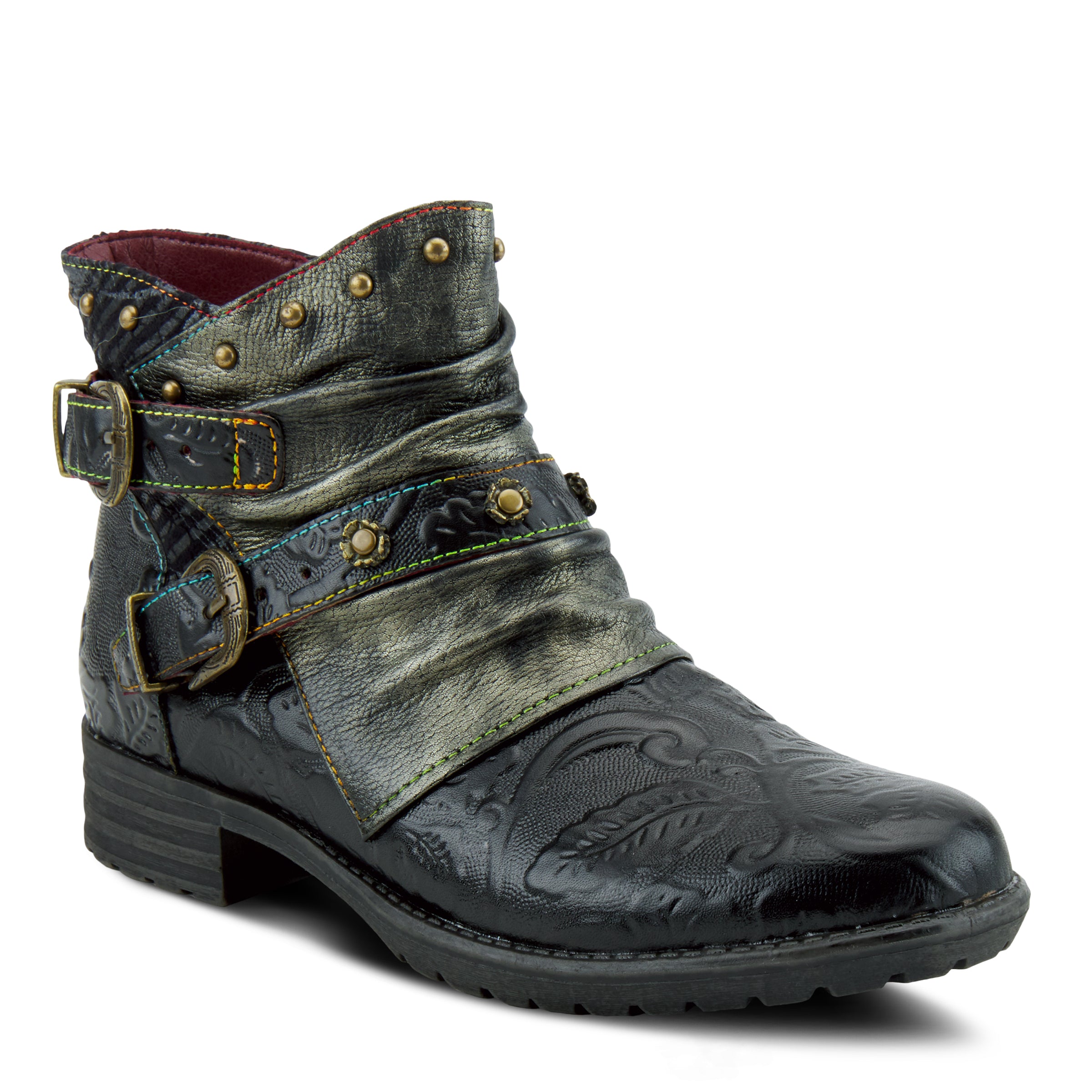 L'Artiste L'Artiste CLAUDINE Boots boot in brown with handcrafted leather design