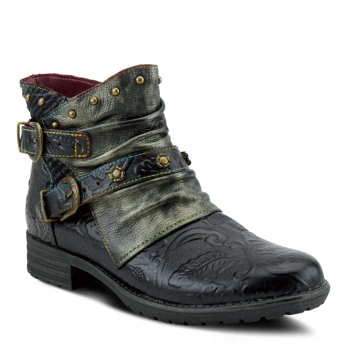 L'Artiste L'Artiste CLAUDINE Boots boot in brown with handcrafted leather design