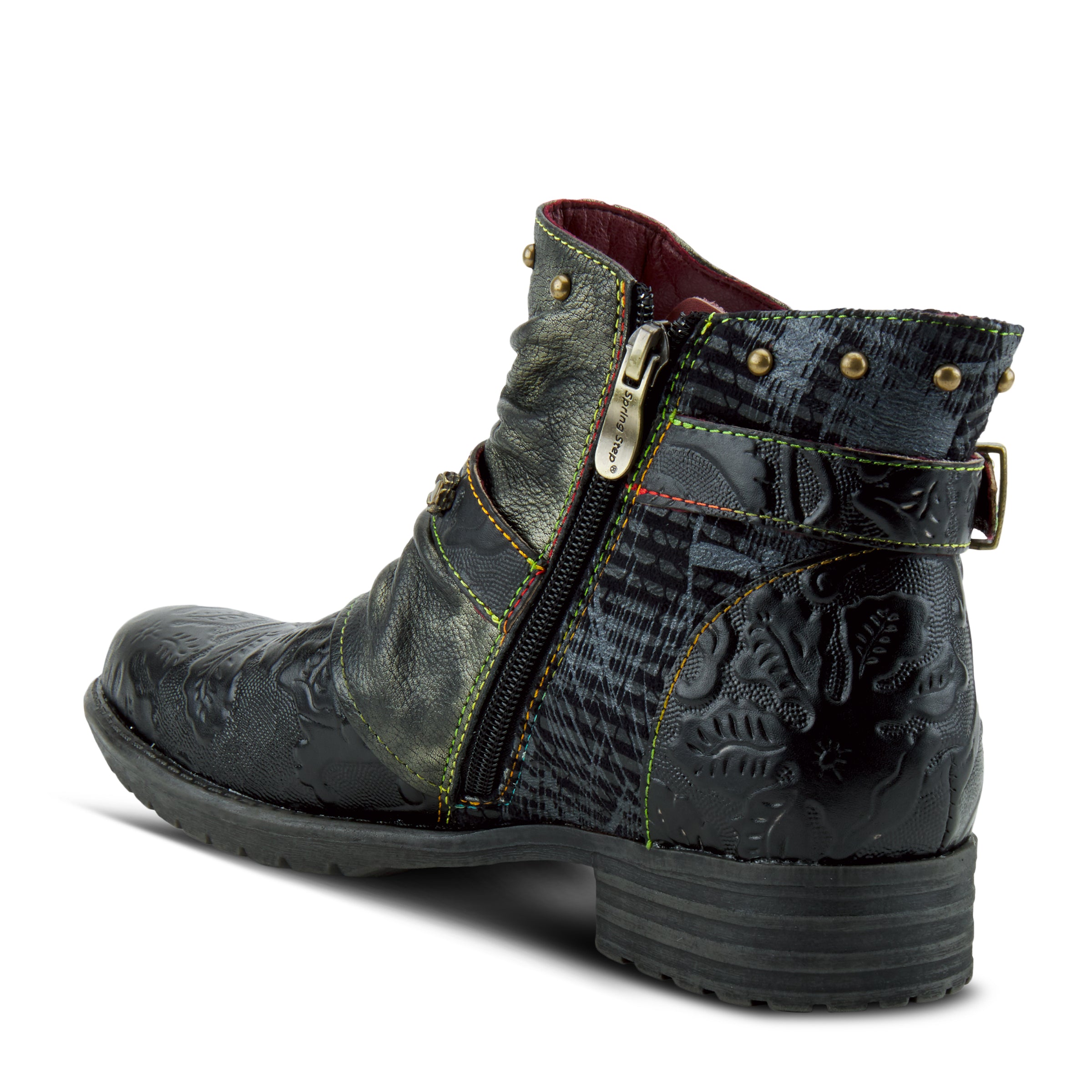 L'Artiste L'Artiste CLAUDINE Boots boot in black with handcrafted leather design