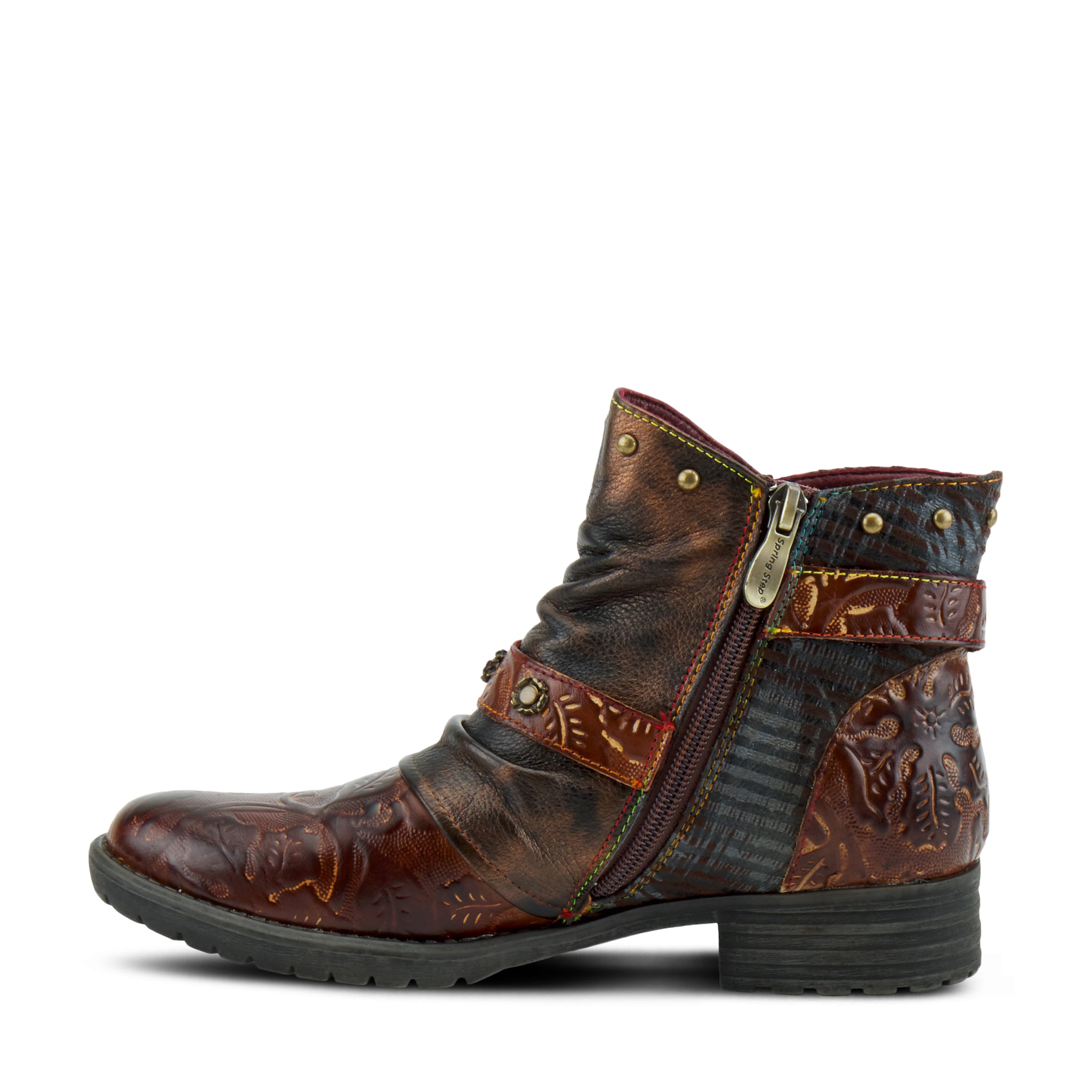 L'Artiste L'Artiste CLAUDINE Boots boot in brown with handcrafted leather design
