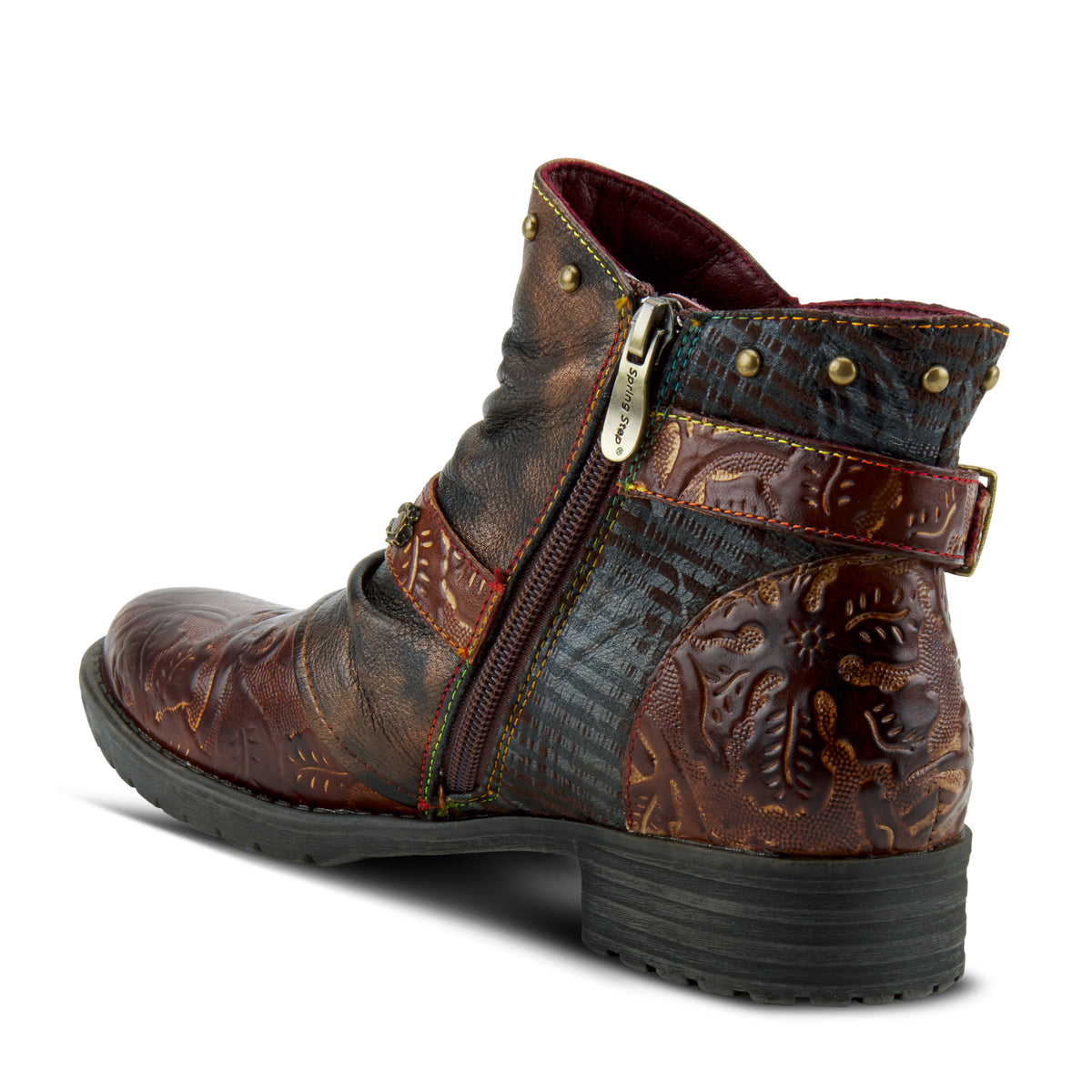 L'Artiste L'Artiste CLAUDINE Boots boot in brown with handcrafted leather design