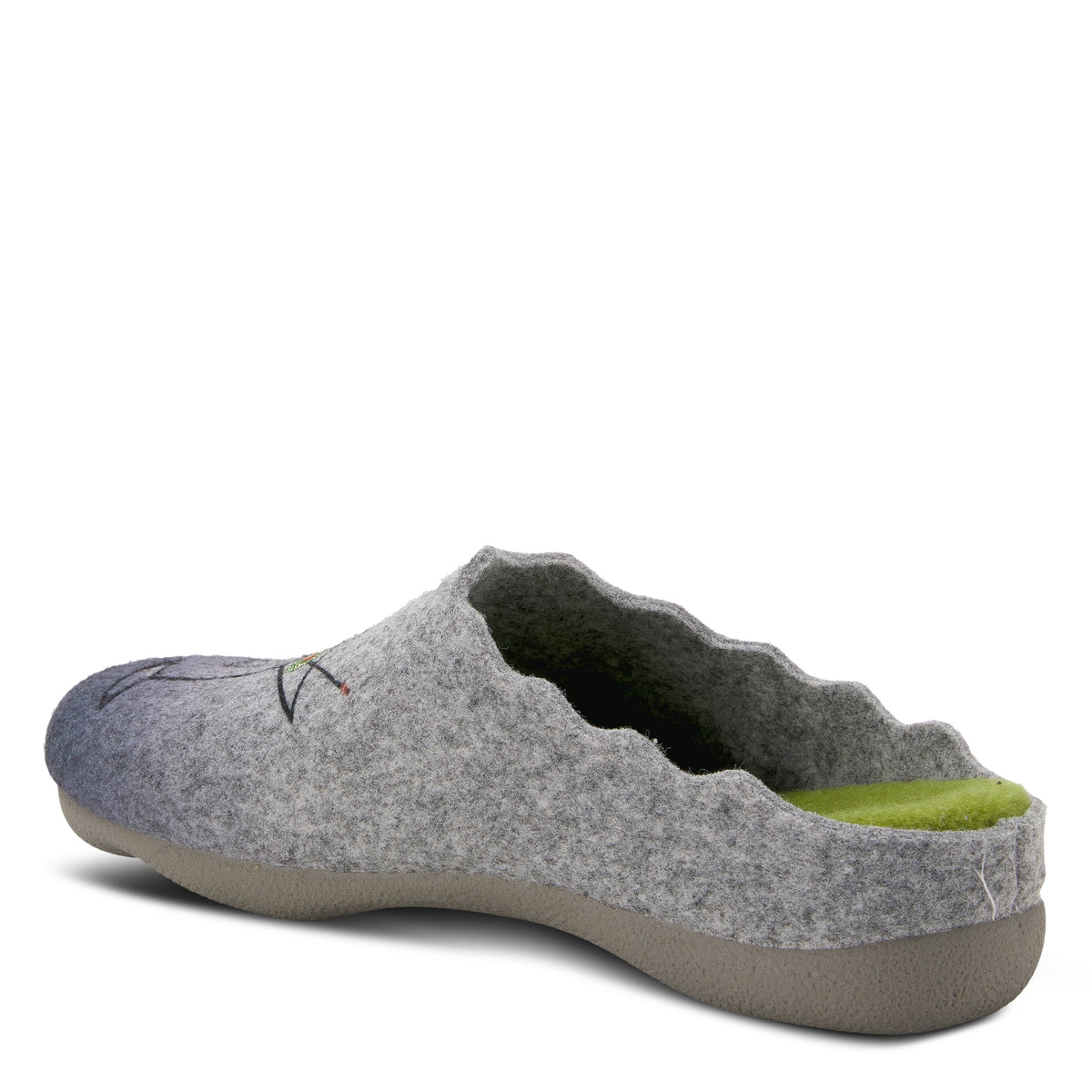 Flexus FLEXUS COCKTAIL SLIPPER comfort shoe in grey with flexible sole