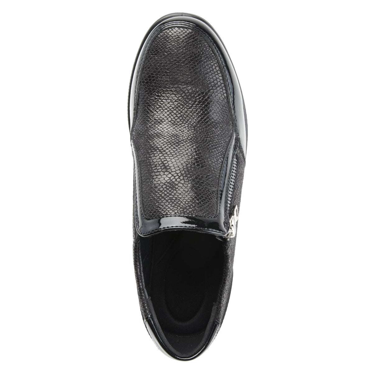 Flexus FLEXUS CONCHA SLIP-ON SHOES comfort shoe in black with flexible sole
