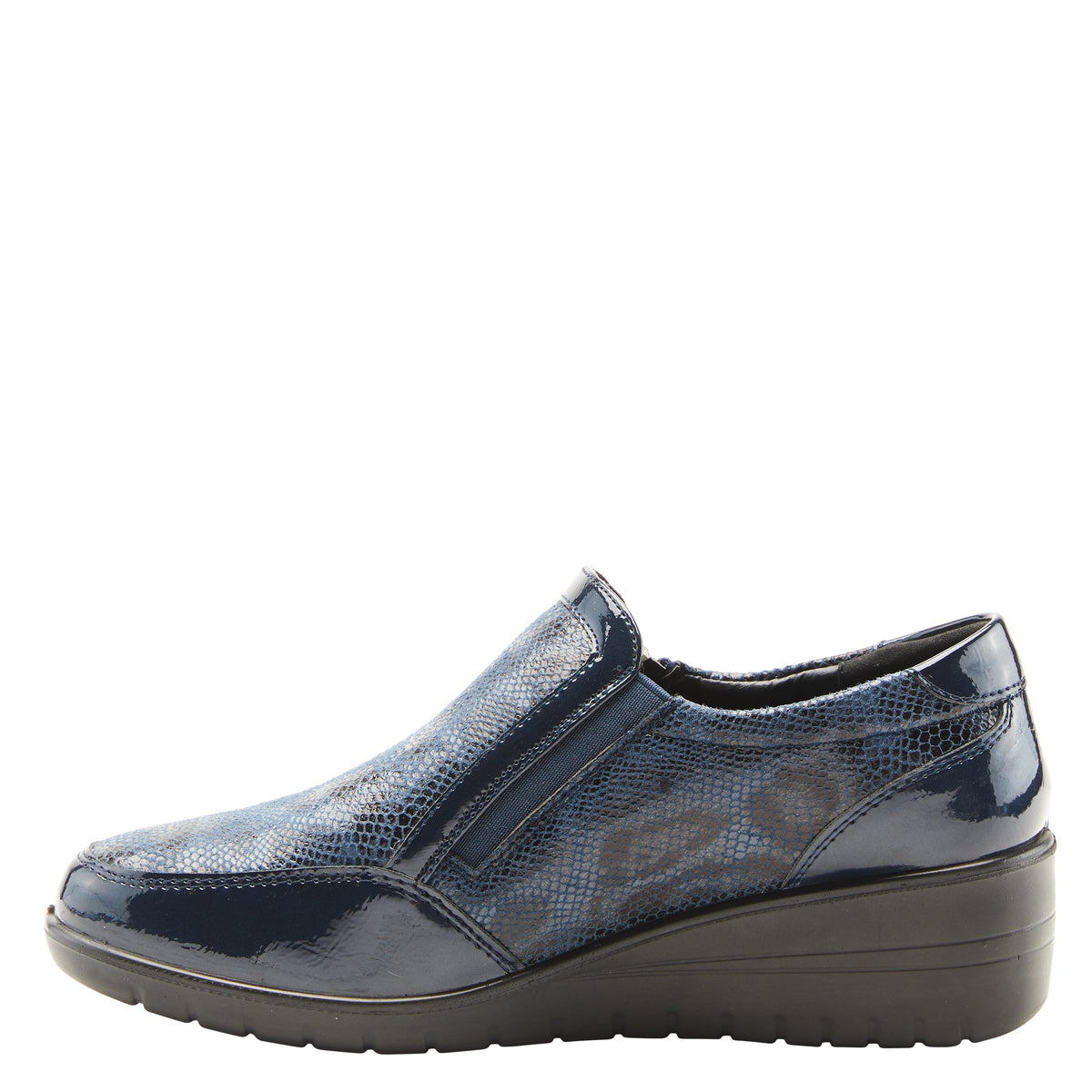 Flexus FLEXUS CONCHA SLIP-ON SHOES comfort shoe in navy with flexible sole