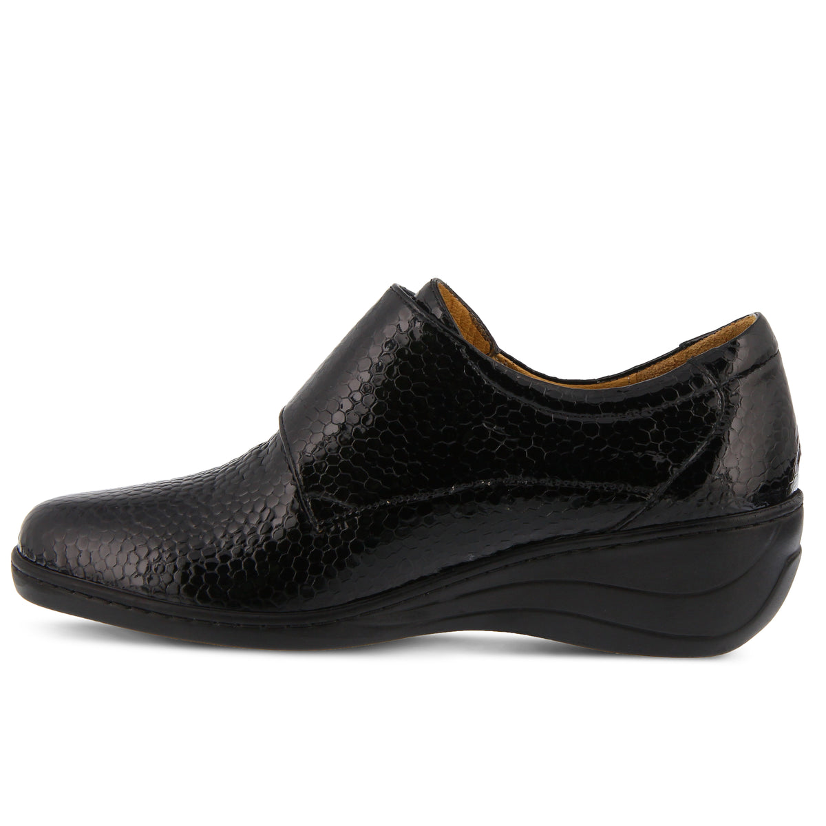 Spring Step SPRING STEP CORVO SHOES shoe in black patent with comfortable everyday design