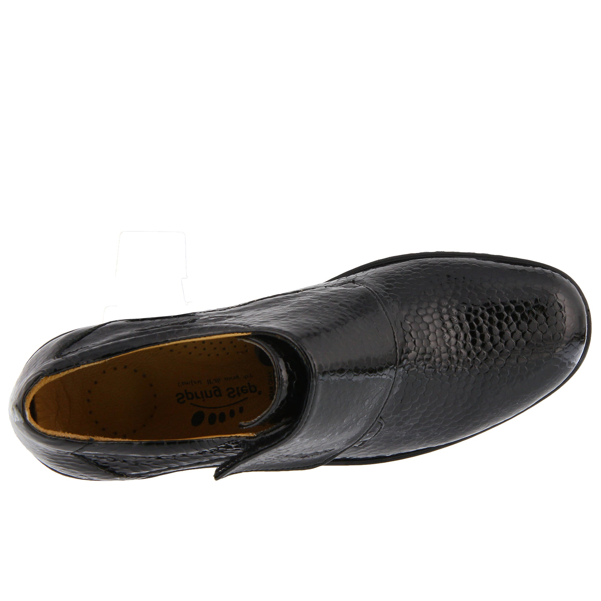 Spring Step SPRING STEP CORVO SHOES shoe in black patent with comfortable everyday design