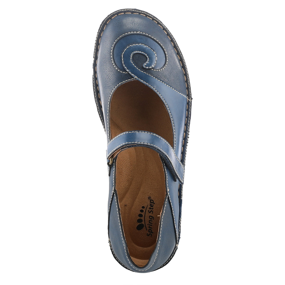 Spring Step Spring Step COSMIC Shoes shoe in blue with comfortable everyday design