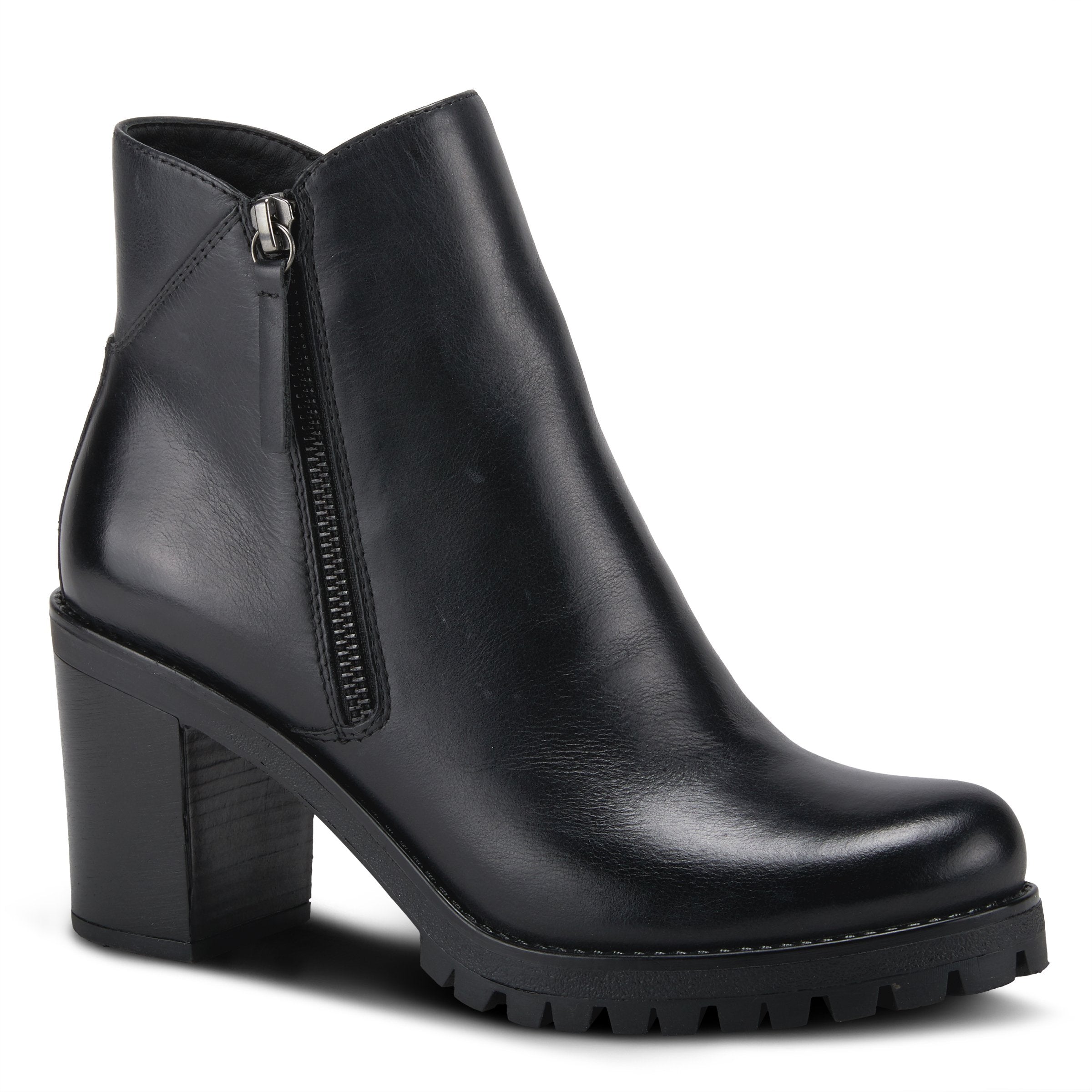 (取寄) スプリング ステップ レディース ディーリー Spring Step women  Dealey Black Spring Step Dealey Chunky Heel Boots – Spring Step Shoes