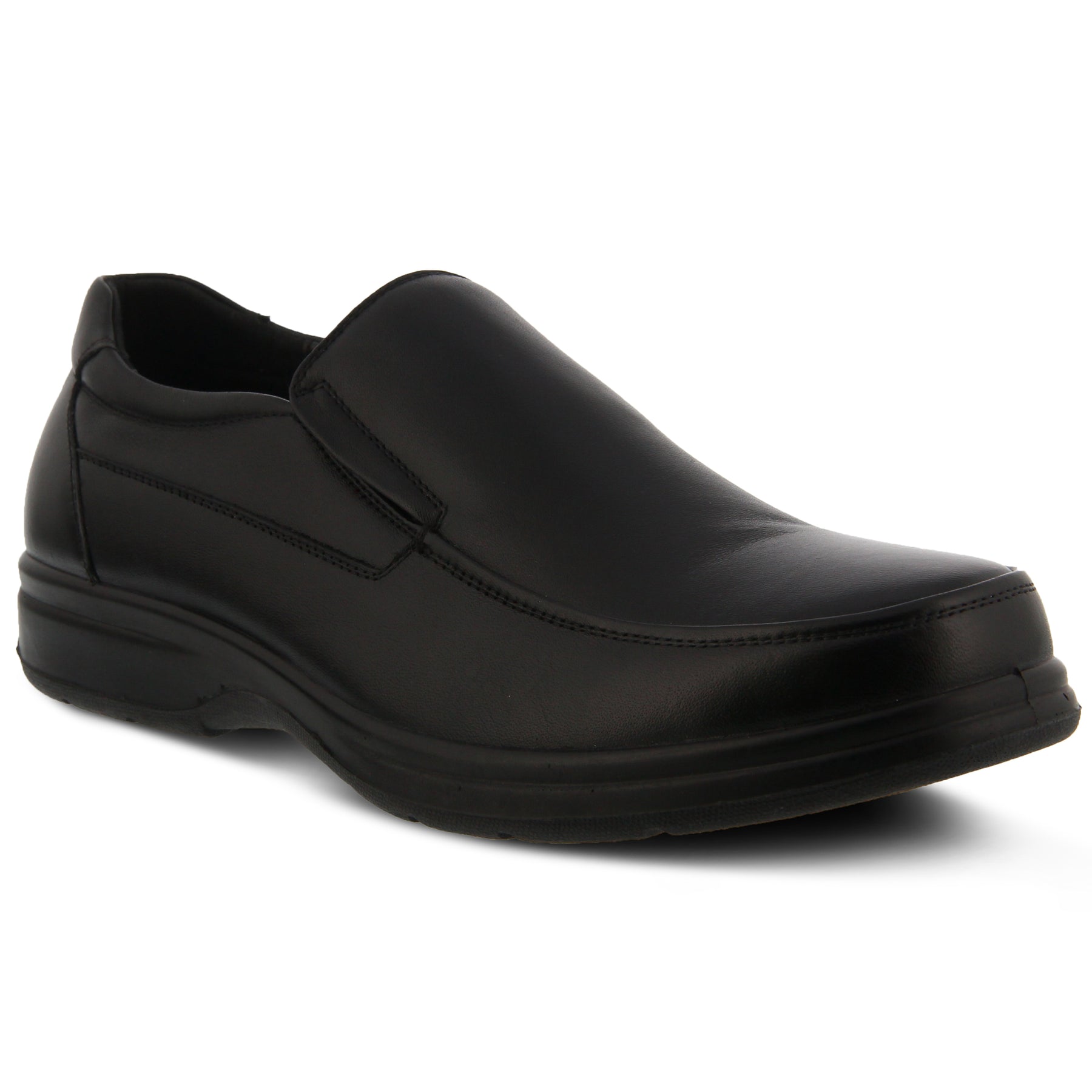 BLACK DEVON MEN'S SLIP-ON SHOE by SPRING STEP MEN – Spring Step Shoes
