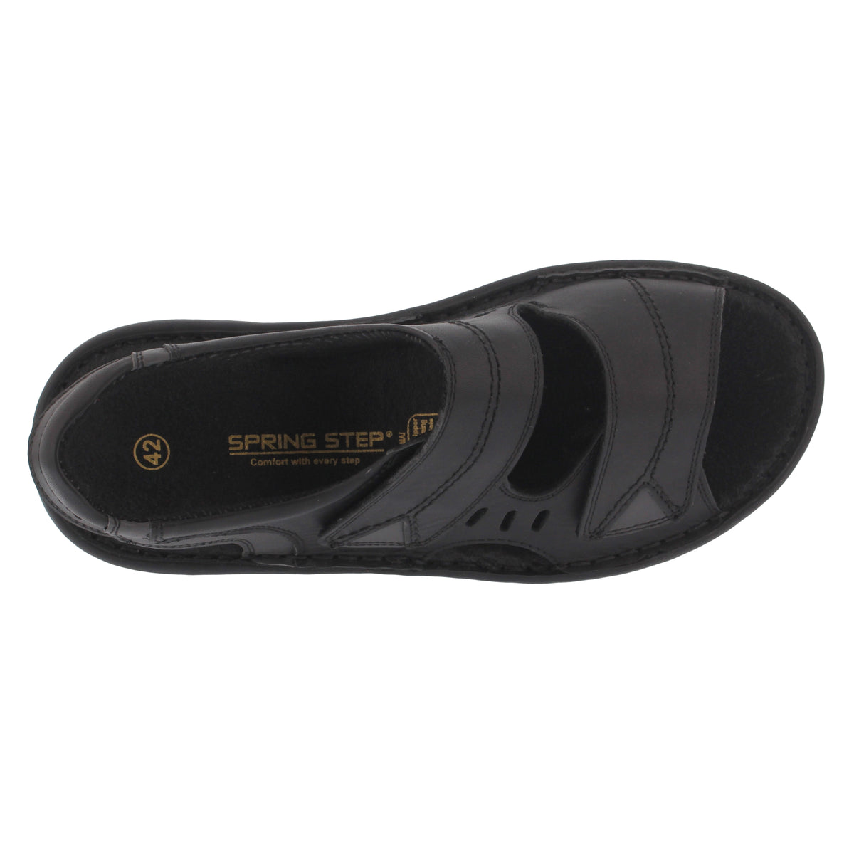 Spring Step SPRING STEP MEN DIRO SLINGBACK SANDAL sandal in black with comfortable everyday design