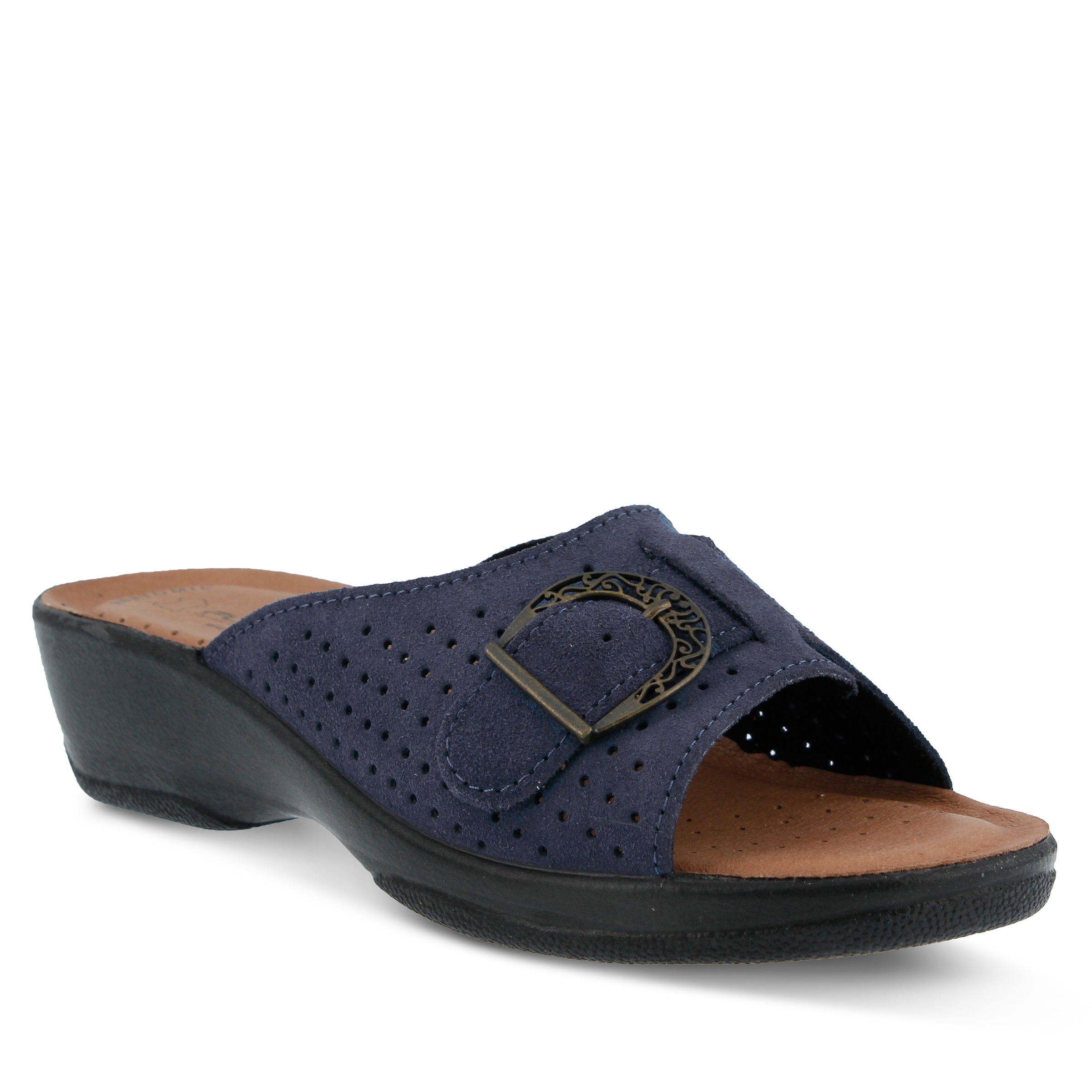 Flexus FLEXUS EDELLA SLIDE SANDAL sandal in black with flexible sole