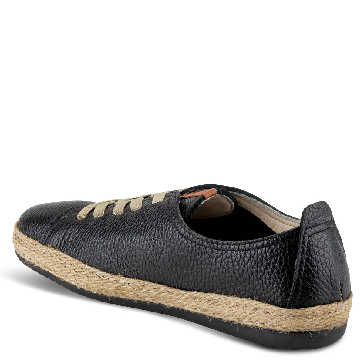 Spring Step SPRING STEP ELOYA LEATHER SNEAKER sneaker in black with leather upper