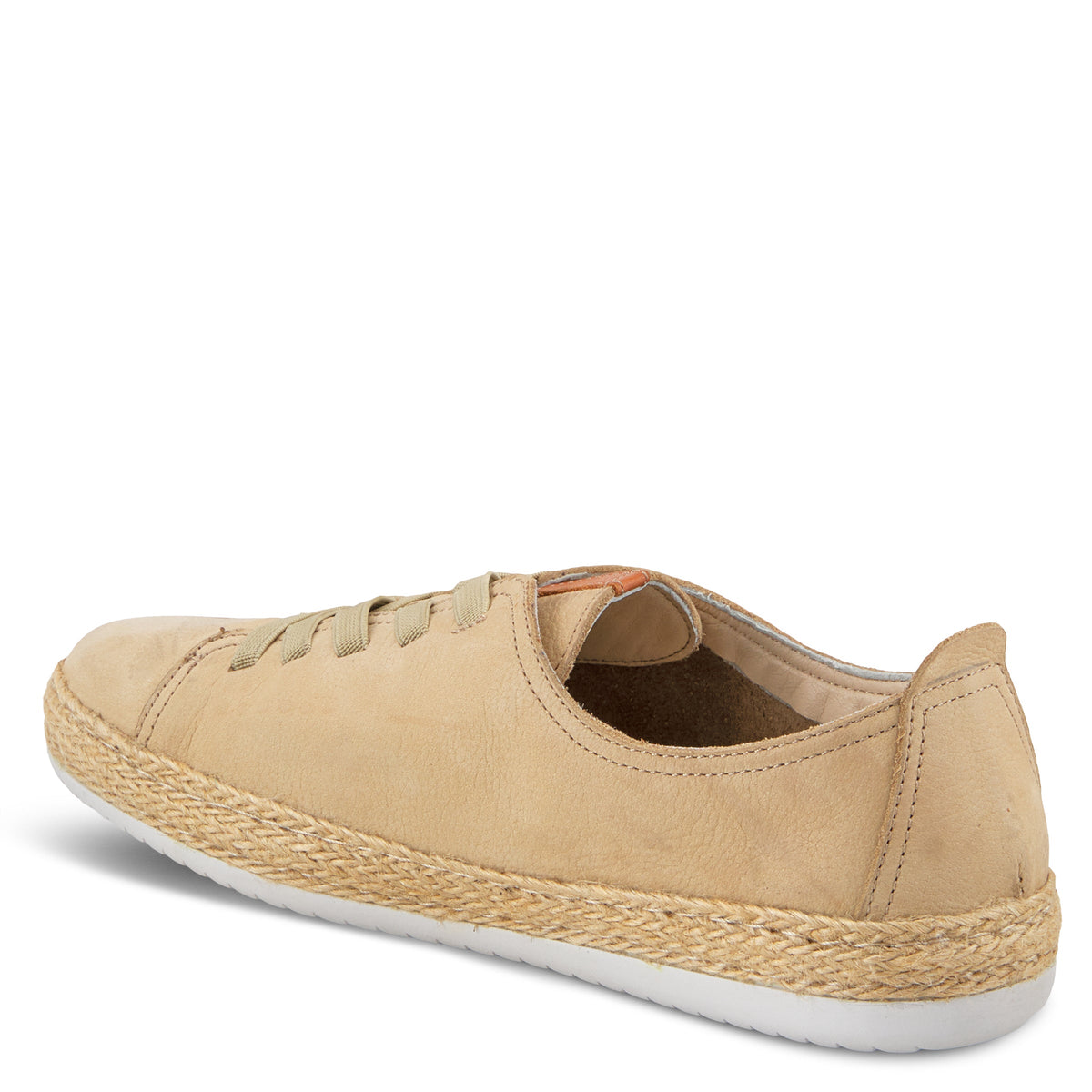 Spring Step SPRING STEP ELOYA LEATHER SNEAKER sneaker in beige nubuck with leather upper