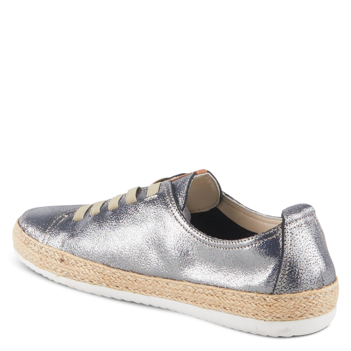 Spring Step SPRING STEP ELOYA LEATHER SNEAKER sneaker in blue metallic with leather upper