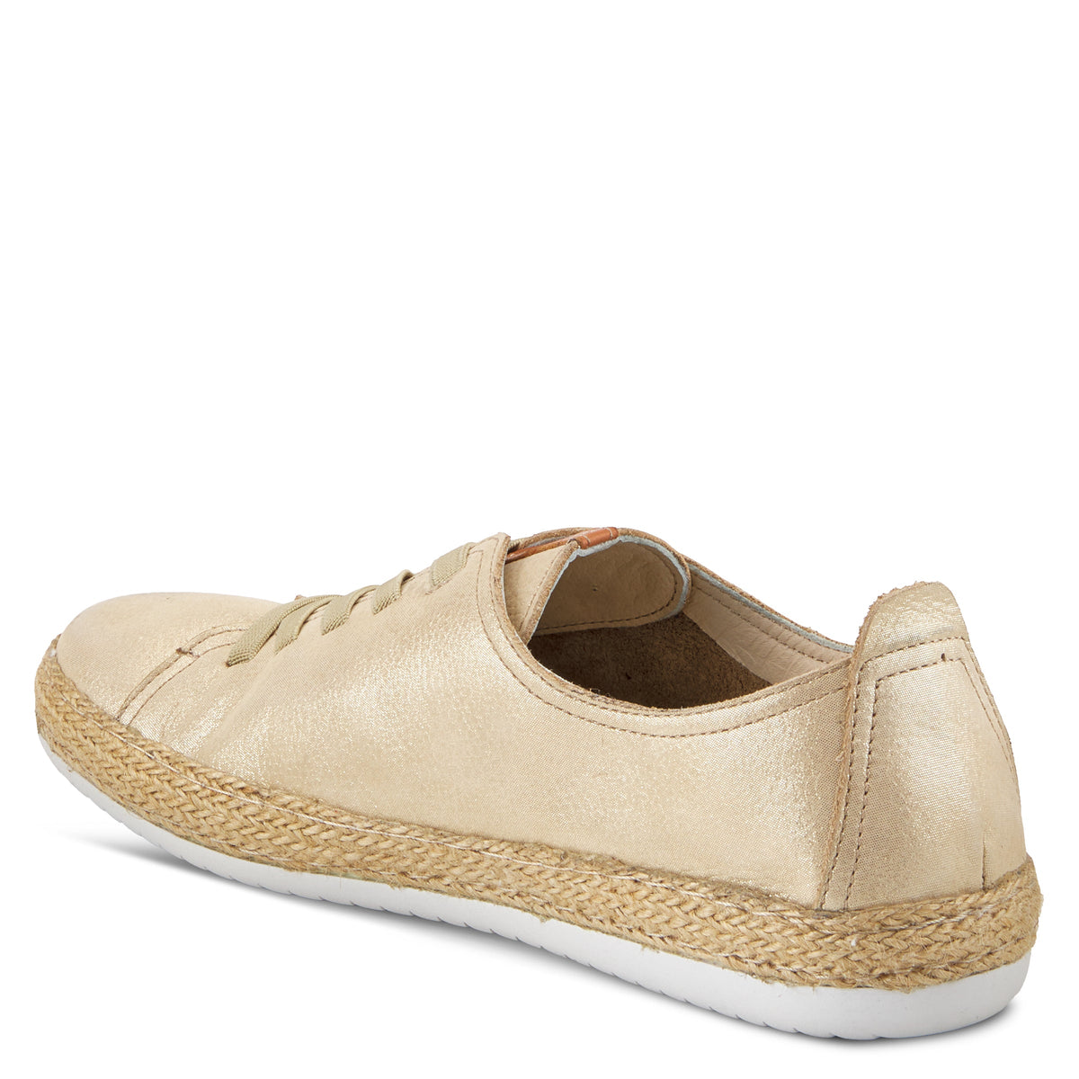 Spring Step SPRING STEP ELOYA LEATHER SNEAKER sneaker in gold metallic with leather upper