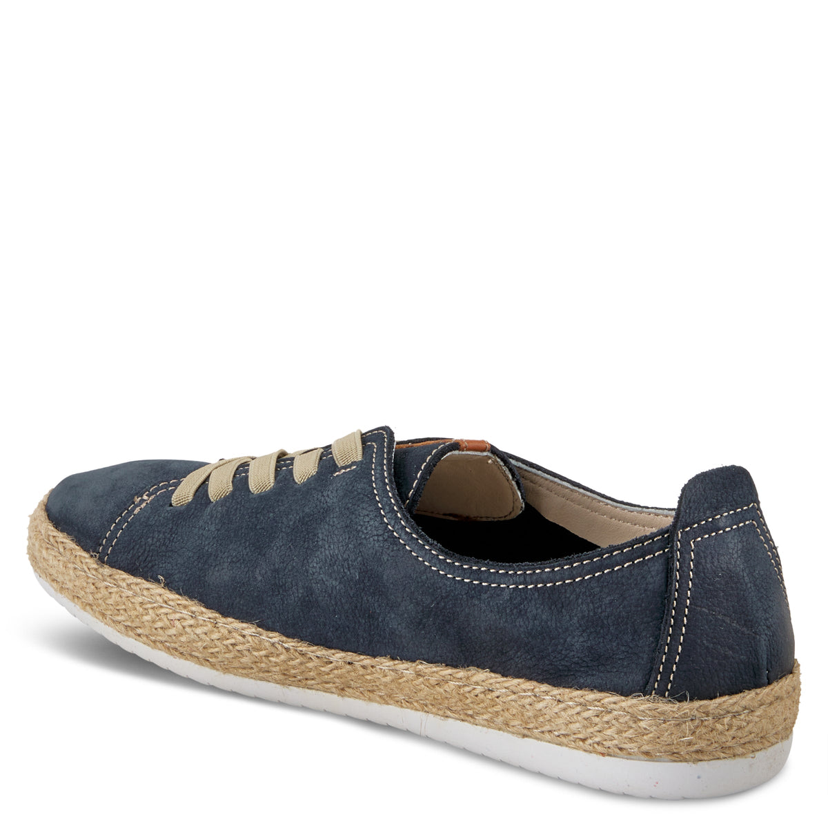 Spring Step SPRING STEP ELOYA LEATHER SNEAKER sneaker in navy nubuck with leather upper