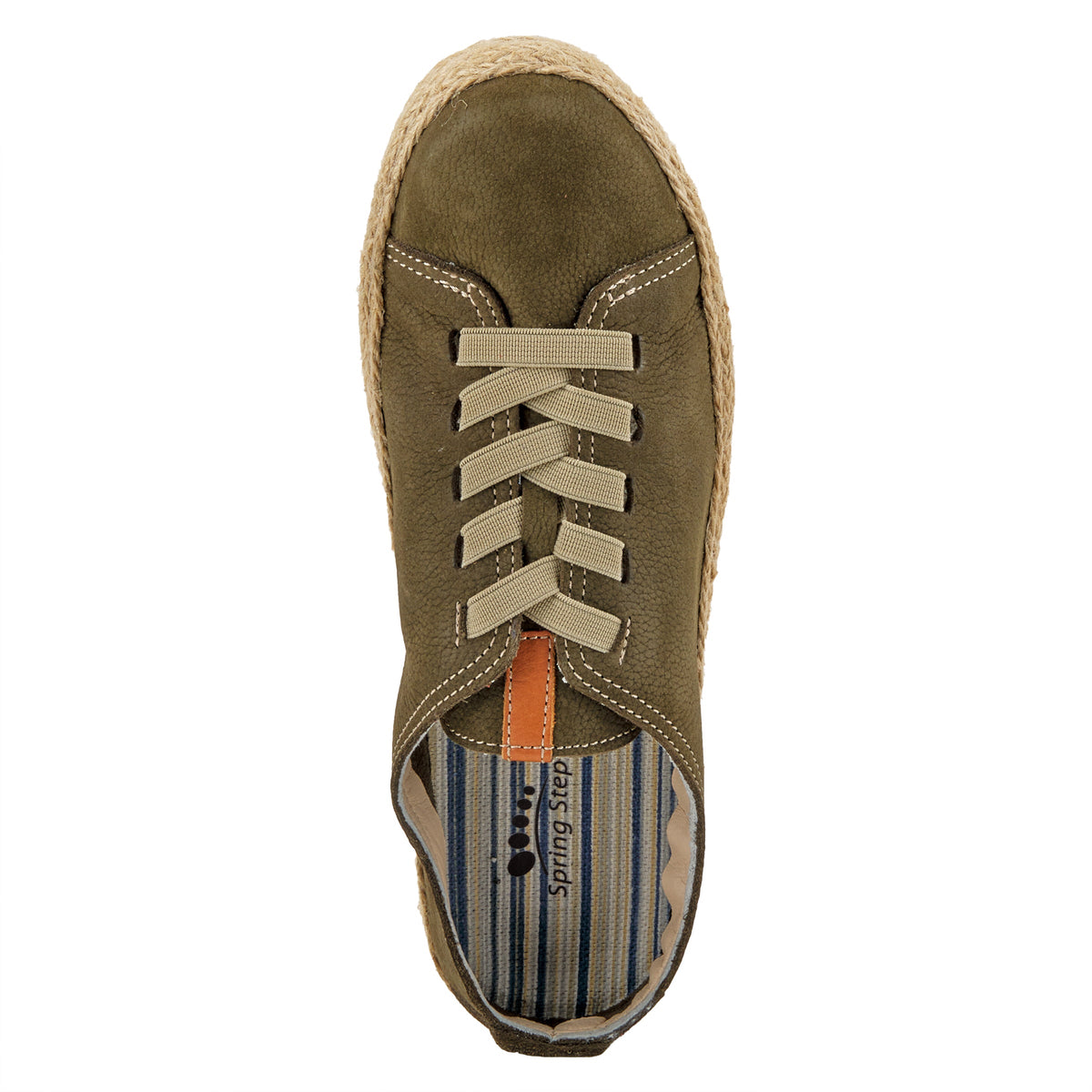 Spring Step SPRING STEP ELOYA LEATHER SNEAKER sneaker in navy nubuck with leather upper