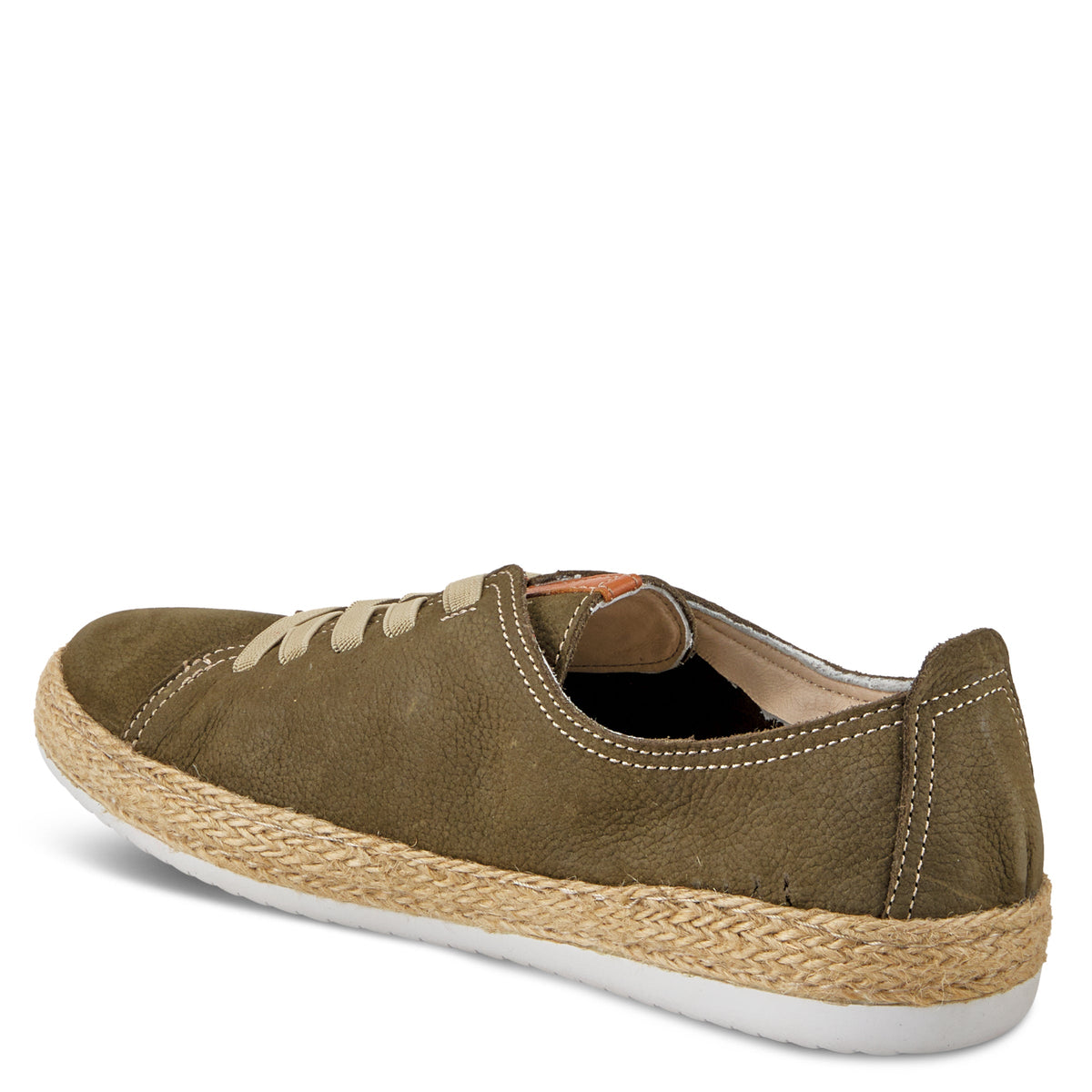 Spring Step SPRING STEP ELOYA LEATHER SNEAKER sneaker in olive nubuck with leather upper