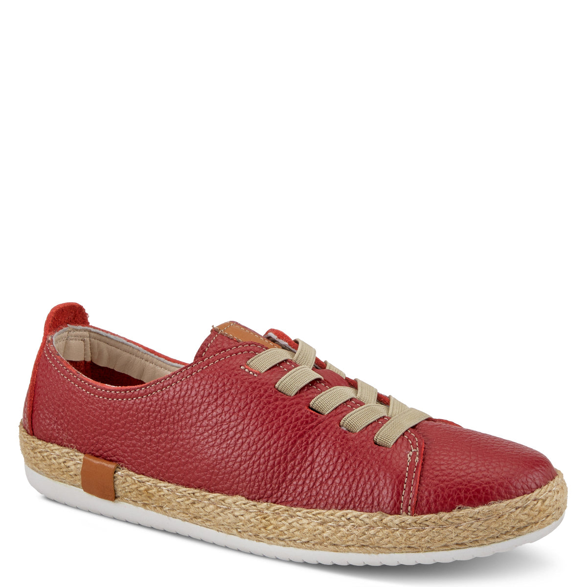 Spring Step SPRING STEP ELOYA LEATHER SNEAKER sneaker in red with leather upper