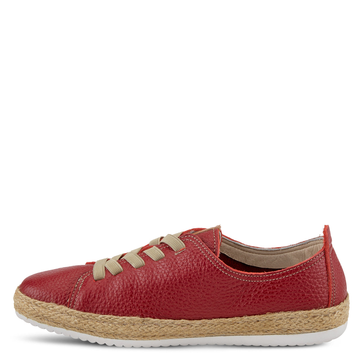 Spring Step SPRING STEP ELOYA LEATHER SNEAKER sneaker in red with leather upper