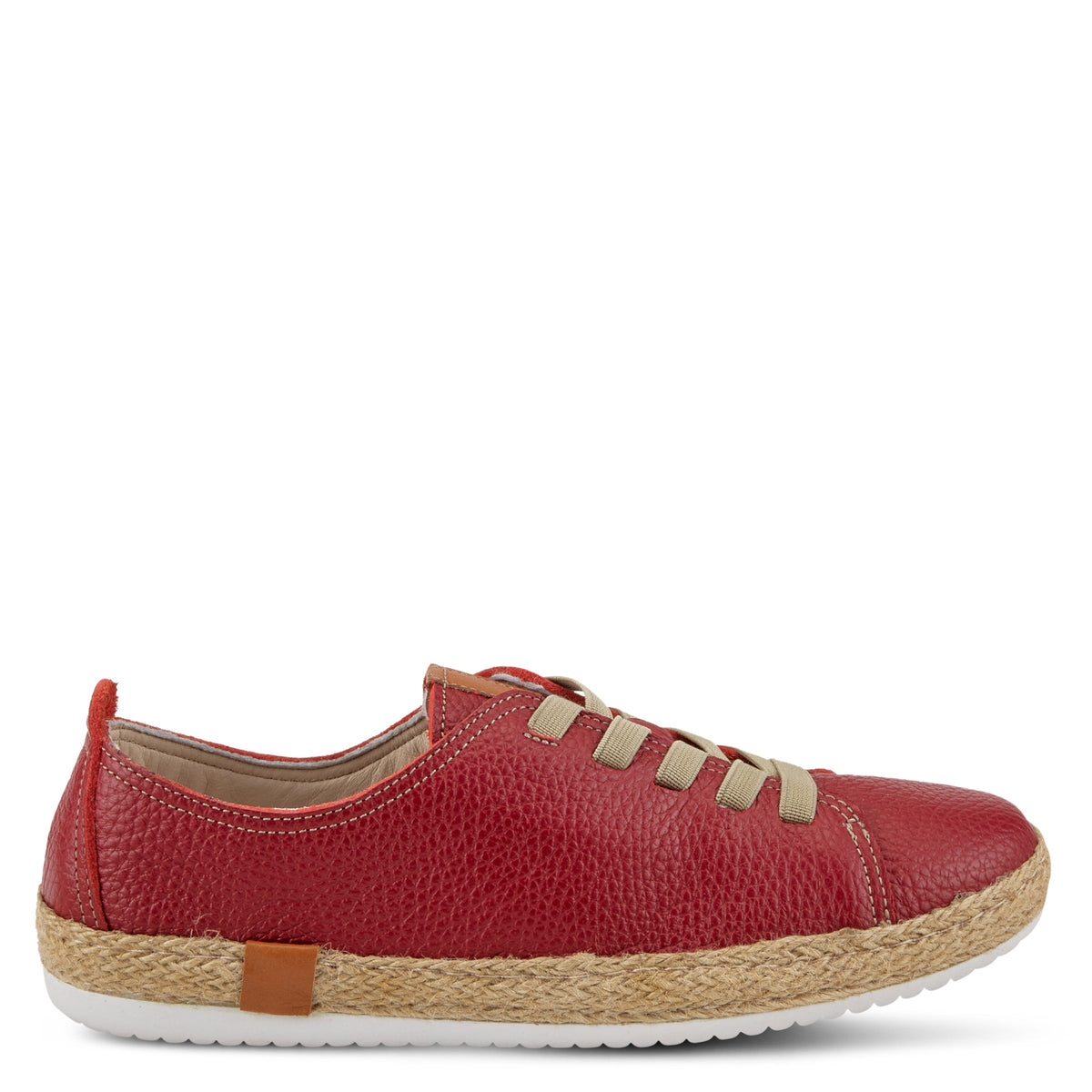 Spring Step SPRING STEP ELOYA LEATHER SNEAKER sneaker in red with leather upper